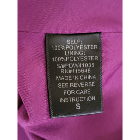 Beaded Sequin Dress Black Label Purple Small - Picture 4 of 9